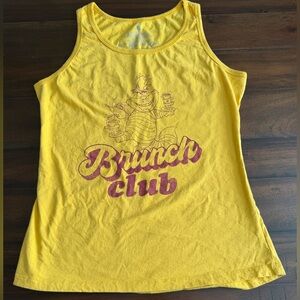 Disney Yellow Brunch Club Tank Top